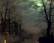 约翰 阿特金森 格里姆肖 : A Lane In Headingley Leeds